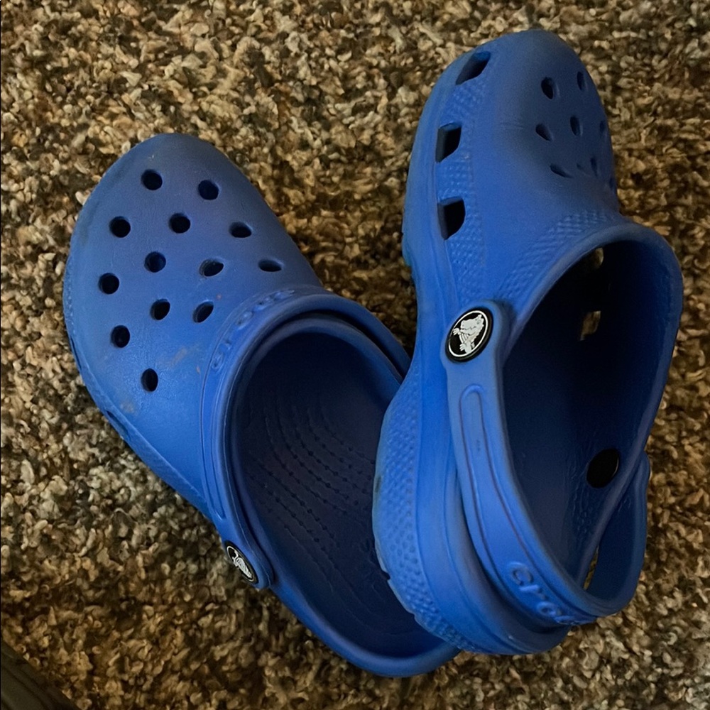CROCS Blue Sandals with Adjustable Heel Strap